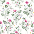 seamless floral pattern with roses 1