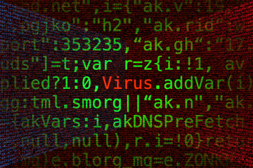Poster - Virus in computer program code.