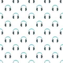 Poster - rock headphones pattern seamless vector repeat for any web design