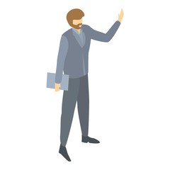 Poster - Research team leader icon. Isometric of research team leader vector icon for web design isolated on white background