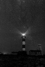 Lighthouse In North Fuerteventura At Night