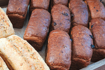 Poster - breads on the shelf in the bakery