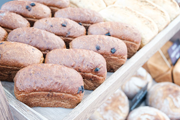 Poster - breads on the shelf in the bakery