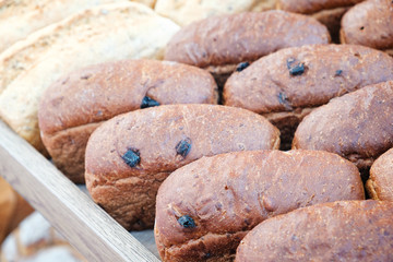 Poster - breads on the shelf in the bakery