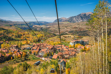 Wall Mural - Autumn in Telluride Colorado - Gondola