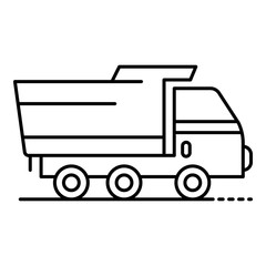 Poster - Wheat farm truck icon. Outline wheat farm truck vector icon for web design isolated on white background