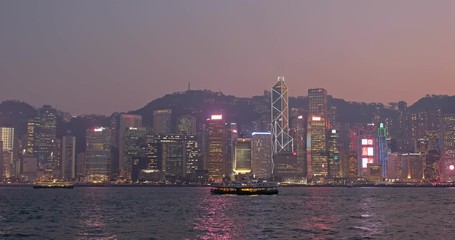 Wall Mural - Hong Kong sunset