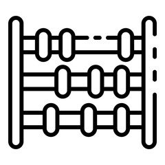 Poster - Counting toy icon. Outline counting toy vector icon for web design isolated on white background