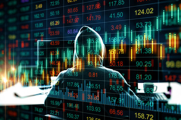 Poster -  Invest and theft concept