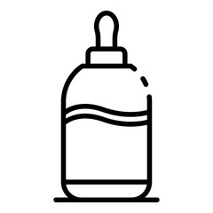 Poster - Baby milk bottle icon. Outline baby milk bottle vector icon for web design isolated on white background