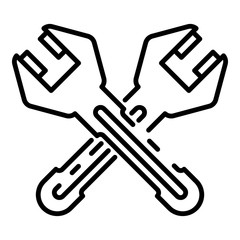 Poster - Car keytool icon. Outline car keytool vector icon for web design isolated on white background