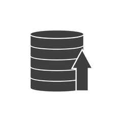 Poster - download database icon. One of the collection icons for websites, web design, mobile app