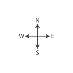 Poster - direction icon. One of the collection icons for websites, web design, mobile app