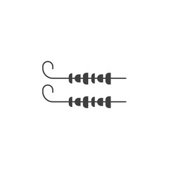 Poster - skewer icon. One of the collection icons for websites, web design, mobile app