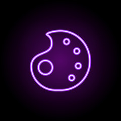 Poster - paint icon. Elements of Web in neon style icons. Simple icon for websites, web design, mobile app, info graphics