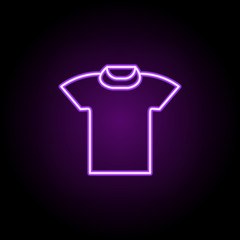 Poster - tshirt icon. Elements of Web in neon style icons. Simple icon for websites, web design, mobile app, info graphics