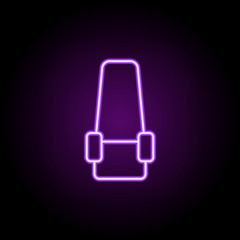 Poster - seat place icon. Elements of Web in neon style icons. Simple icon for websites, web design, mobile app, info graphics