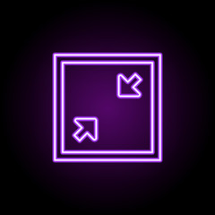 Poster - zoom in sign icon. Elements of Web in neon style icons. Simple icon for websites, web design, mobile app, info graphics