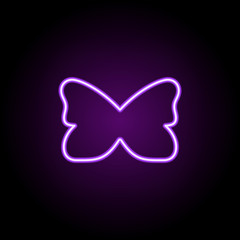 Poster - butterfly icon. Elements of Web in neon style icons. Simple icon for websites, web design, mobile app, info graphics