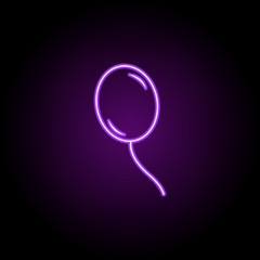 Poster - balloon icon. Elements of Web in neon style icons. Simple icon for websites, web design, mobile app, info graphics