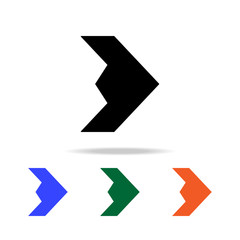 Poster - arrow icon. Elements of simple web icon in multi color. Premium quality graphic design icon. Simple icon for websites, web design, mobile app, info graphics