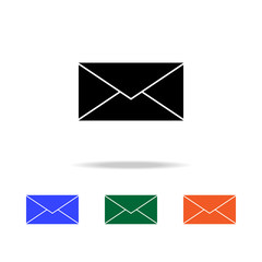 Poster - closed envelope icon. Elements of simple web icon in multi color. Premium quality graphic design icon. Simple icon for websites, web design, mobile app, info graphics