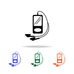 Poster - music player icon. Elements of simple web icon in multi color. Premium quality graphic design icon. Simple icon for websites, web design, mobile app, info graphics