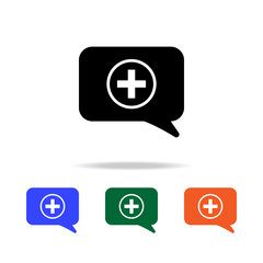 Poster - consent in a communication bubble icon. Elements of simple web icon in multi color. Premium quality graphic design icon. Simple icon for websites, web design, mobile app
