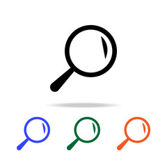 Poster - magnifier icon. Elements of simple web icon in multi color. Premium quality graphic design icon. Simple icon for websites, web design, mobile app, info graphics