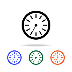 Poster - clock icon. Elements of simple web icon in multi color. Premium quality graphic design icon. Simple icon for websites, web design, mobile app, info graphics