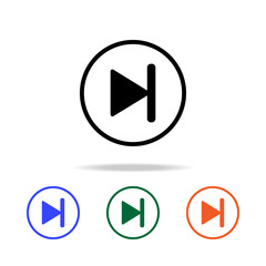 Poster - pause sign icon. Elements of simple web icon in multi color. Premium quality graphic design icon. Simple icon for websites, web design, mobile app, info graphics