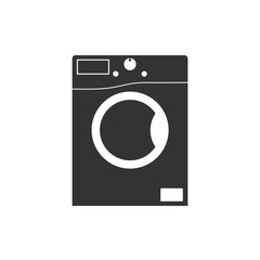 Wall Mural - Washing machine icon. Vector illustration, flat design.