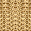 Seamless pattern with geometric shapes golden tones.