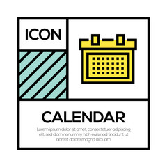 Poster - CALENDAR ICON CONCEPT