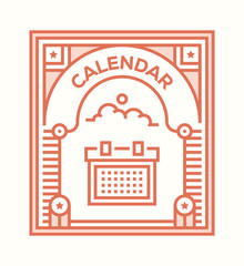 Poster - CALENDAR ICON CONCEPT