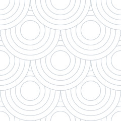 Poster - Abstract retro pattern of geometric shapes. Neutral  mosaic backdrop. Geometric wave of circles  background, vector