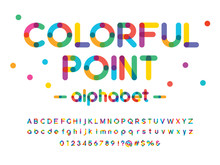 Vector Of Modern Colorful Alphabet Design