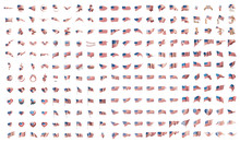 Very Big Collection Of Vector Flags Of The USA
