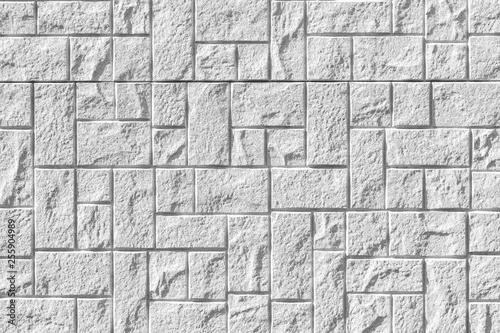 White Stone Tile Wall Texture And Seamless Background