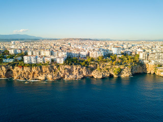 Wall Mural - Aerial View Coast Apartments Yavuz Ozcan Antalya