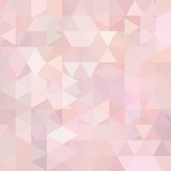 Wall Mural - Triangle vector background. Can be used in cover design, book design, website background. Vector illustration. Pastel pink color.