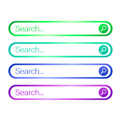 Poster - Search web form for website, element of interface