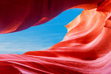 Antelope Canyon In The Navajo Reservation Near Page, Arizona USA