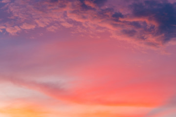 orange coral pink sky cloud beautiful nature texture abstract background. color of the year 2019 liv