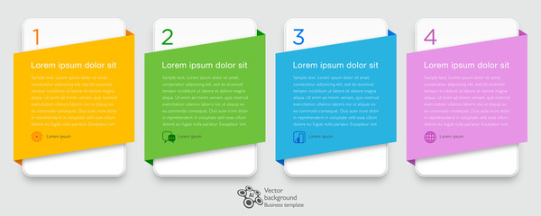 Wall Mural - infographics web banner & label design
