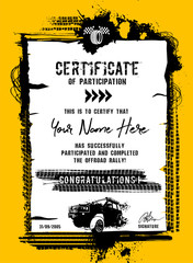 Sticker - Grunge Offroad Certificate