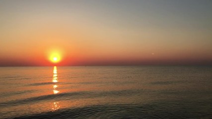 Poster - Sunset over the sea. Azov sea. Ukraine. 
