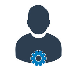Fototapete - Account Settings Icon. Flat style vector EPS.