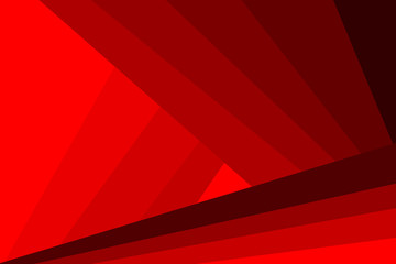 Poster - Abstract futuristic background - stripes and triangles - red vector