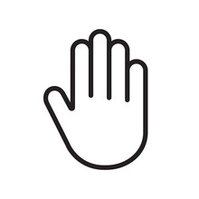 Human Hand Palm Icon